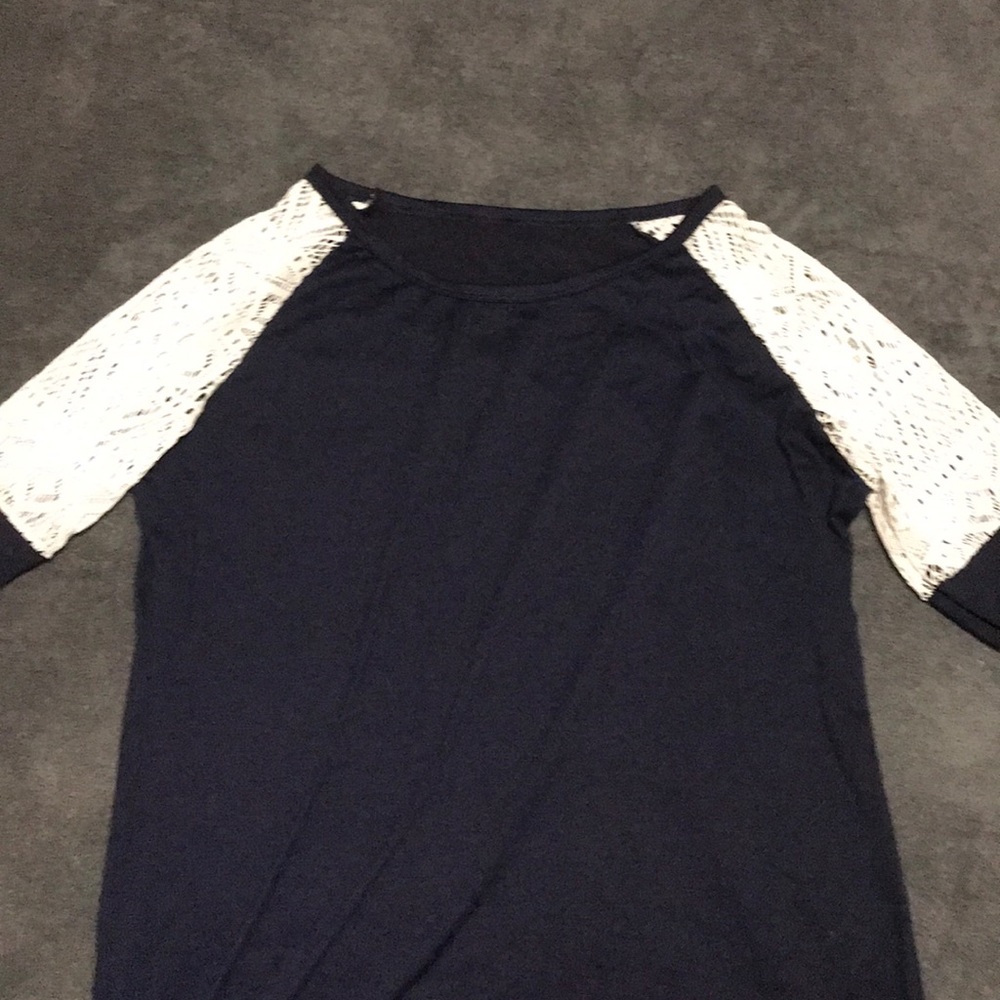Blue and lace shirt